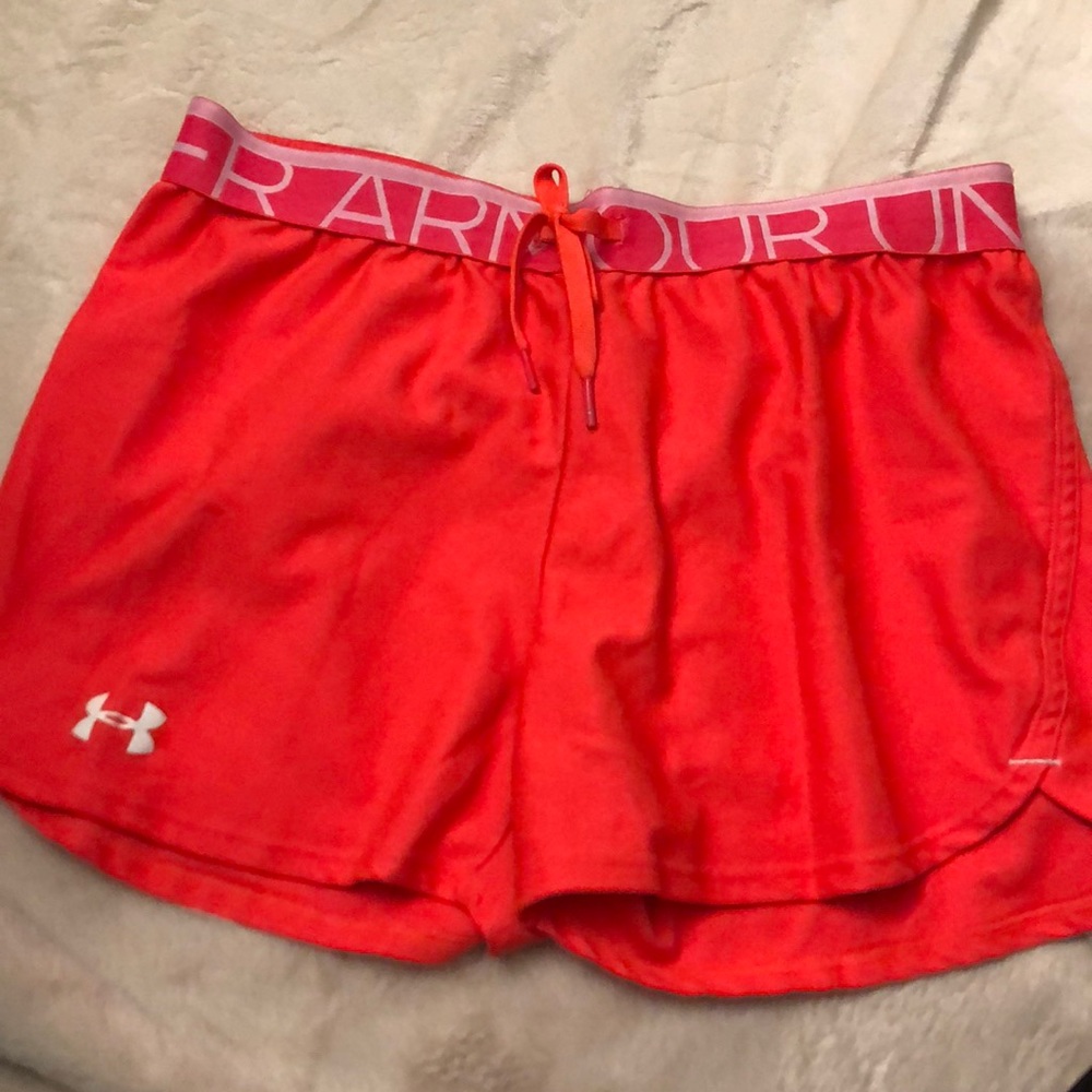 Coral Under Armour Shorts